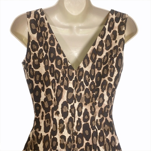 Kate Spade Leopard Print Sleeveless Sheath Dress - Picture 8 of 13